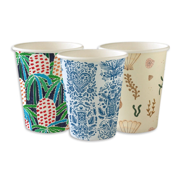 Biopak Bags & Takeaway BioCup Single Wall Hot Cup Art Series 8oz