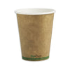 Biopak Bags & Takeaway BioCup Single Wall Hot Cup with Kraft Green Stripe