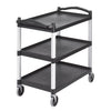 Cambro Cleaning Supplies Large Cambro Utility Cart Black 3 Tier