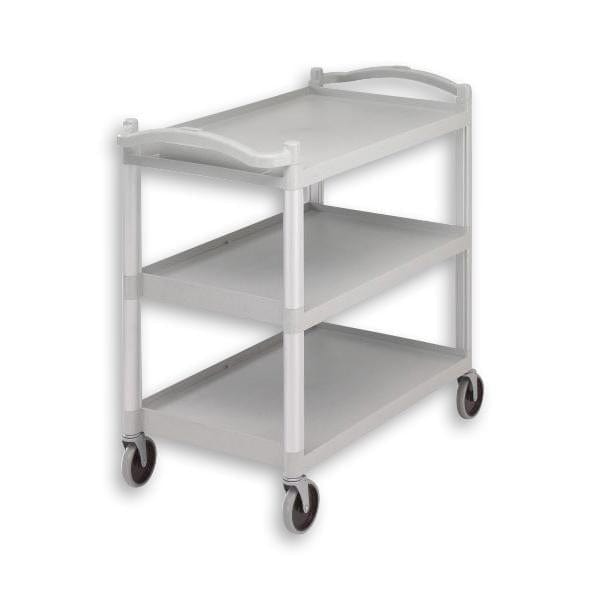 Cambro Cleaning Supplies Cambro Utility Cart Speckled Grey 3 Tier Large