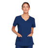 Cherokee Scrubs Top XS Cherokee Core Stretch 4727 Scrubs Top Women's V-Neck Navy