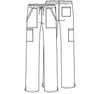 Cherokee Workwear Professionals WW160 Scrubs Pants Womens Khaki - Image 2 of 4