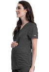 Cherokee WW688 Revolution Maternity Top Women Pewter - Image 4 of 5