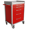 Clinicart Clinicart Emergency Trolley Cart in Red