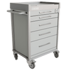 Clinicart Emergency Trolley Cart in Silver