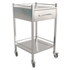 Clinicart Stainless Steel Instrument Trolley 1 Drawer