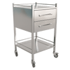 Clinicart Clinicart Stainless Steel Instrument Trolley 2 Drawer