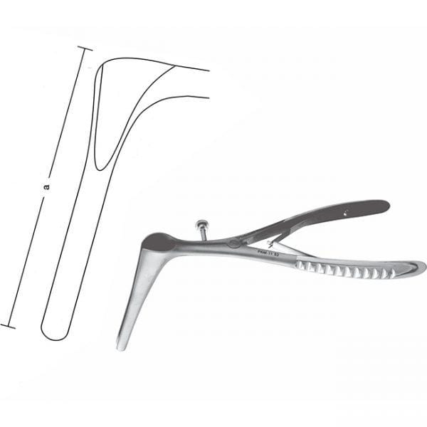 Professional Hospital Furnishings Nasal Instruments 15cm / Fig # 2 Cottle Nasal Specula Adjusting Screw