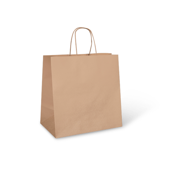 Detpak Bags & Takeaway Brown Detpak Paper Bag Twist Handle Large Brown 305x305x175mm