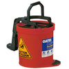 Oates Cleaning Supplies Red Duraclean Mkii Mop Bucket 15L