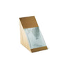 Eco Sandwich Wedge Paper Kraft 121x75x121