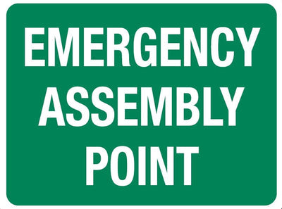 FastAid First Aid Equipment Emergency Assembly Point Sign, 600 x 450mm