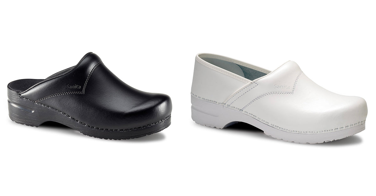 sanita slip resistant clogs