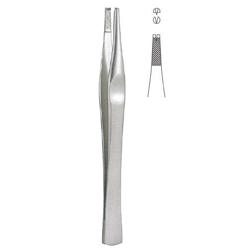 Medshop Forcep, Lane Tissue, 1x2teeth, 14cm