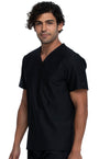 Form by Cherokee Scrub Tops Black / XS Form by Cherokee Men's Scrubs Tuckable V-Neck Top