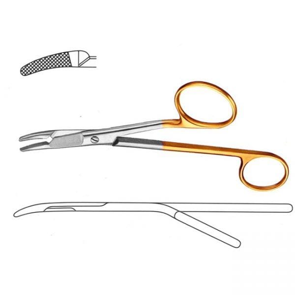 Professional Hospital Furnishings 15cm / Reinforced Jaws / T/C Gillies Needle Holder & Scissors