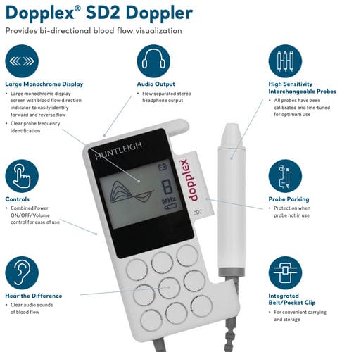 Huntleigh Vascular Doppler Huntleigh Dopplex Vascular Doppler SD2 - Excluding Probe