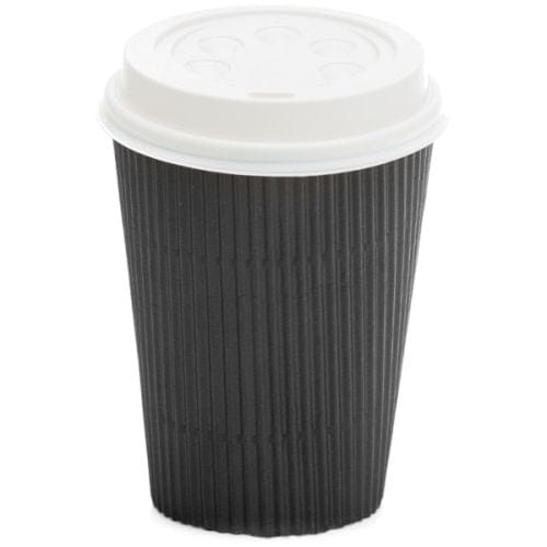 Katermaster Bags & Takeaway 12oz / Black Katermaster Cup Hot Ripple Wall