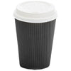 Katermaster Bags & Takeaway 8oz / Black Katermaster Cup Hot Ripple Wall