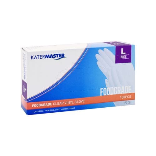 Katermaster Safety & PPE Katermaster Glove Vinyl Powdered Clear