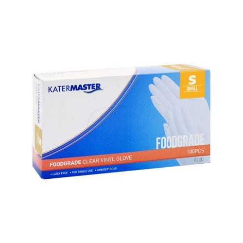 Katermaster Safety & PPE S Katermaster Glove Vinyl Powdered Clear
