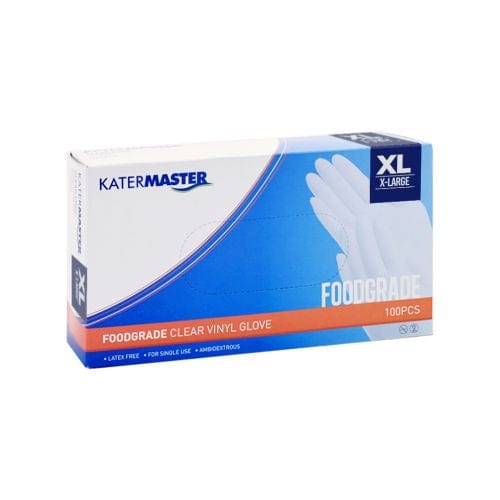 Katermaster Safety & PPE XL Katermaster Glove Vinyl Powdered Clear