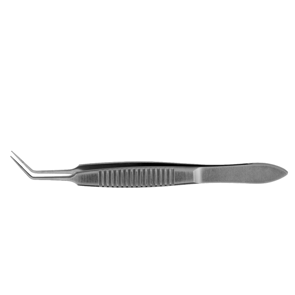 Professional Hospital Furnishings Forceps 115mm angled 7.5mm long / 8-0 to 11-0 sutures Kelman McPherson Tying Forceps