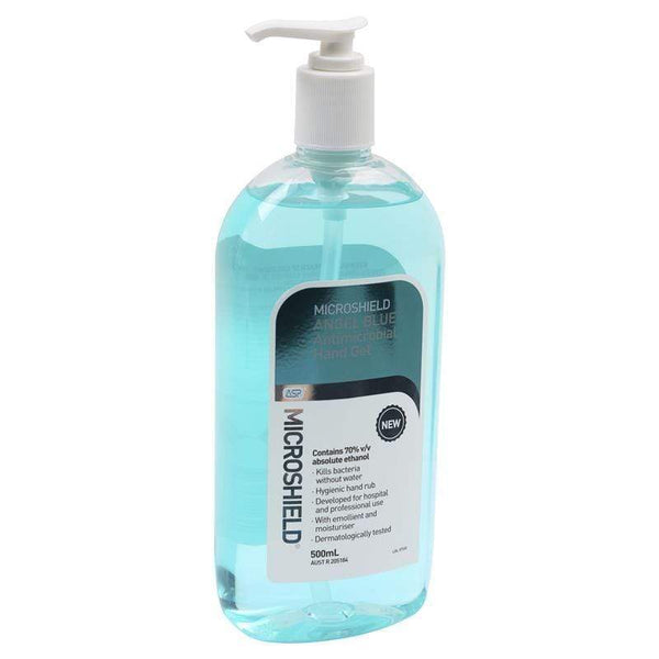 Microshield Hand Sanitiser Microshield Angel Blue Hand Sanitiser Gel 500ml