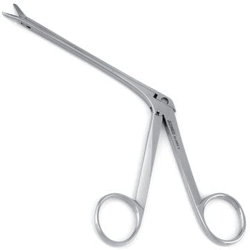 Professional Hospital Furnishings 13.5cm / Curved Right Nasal Scissors For Sinuscopy