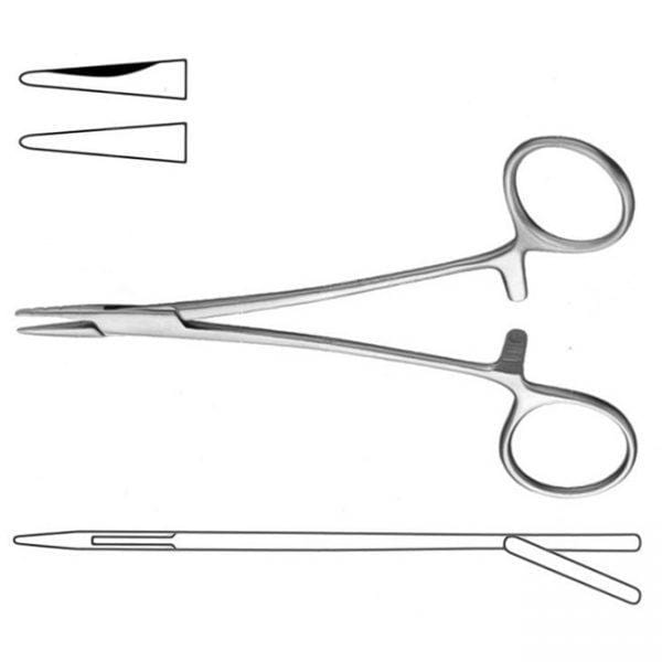 Professional Hospital Furnishings Needle Holders 12.5cm / Offset Ring Neivert Needle Holder