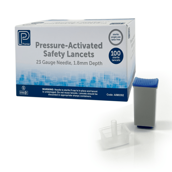 Premier 21g x 1.8mm Premier Pressure Activated Lancet