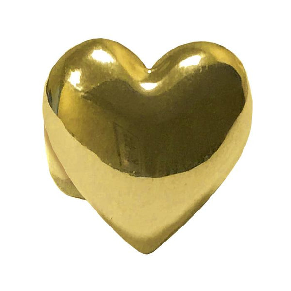 Prestige Medical Stethoscope Accessories Heart - Gold Prestige 3D Stethoscope Jewelry