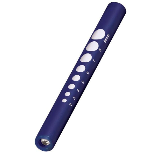 Prestige Medical Disposable Penlights Navy Prestige Pupil Gauge Disposable Penlight