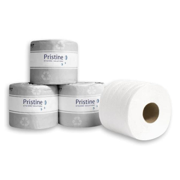 Pristine Bathroom Supplies Recycled Toilet Paper Roll 2ply 400 sheets