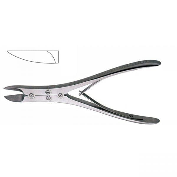 Professional Hospital Furnishings Bone Instruments 18cm / Straight Ruskin Liston Bone Cutting Forceps