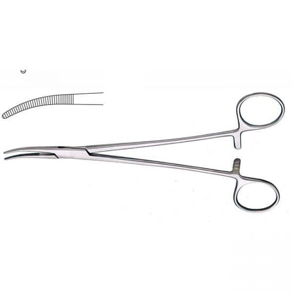 Professional Hospital Furnishings Forceps 19cm / Lightly Curved Schnidt Tonsil Seizing Forceps