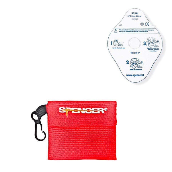 Spencer CPR Barrier Devices Red Spencer CPR Star Mask Key Ring