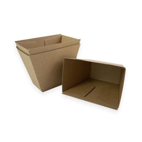 Sustain Disposable Food Packaging Carton of 500 Sustain Chip Box Brown