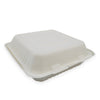 Sustain Clamshell Sugarcane White 9x9inch