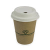 Sustain Bags & Takeaway Brown/Green Sustain Hot Cup Single Wall Aqueous Kraft 8oz