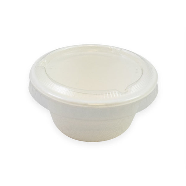 Sustain Bags & Takeaway Clear Sustain Portion Cup Lid PET Clear 60ML