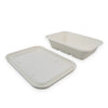 Sustain Bags & Takeaway White Sustain Sugarcane Lid for Rectangular Container 500-750ml
