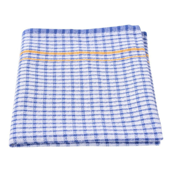 Bev Martin Textiles Cleaning Products 700x450mm / Blue Tea Towel Cotton Waffle Check