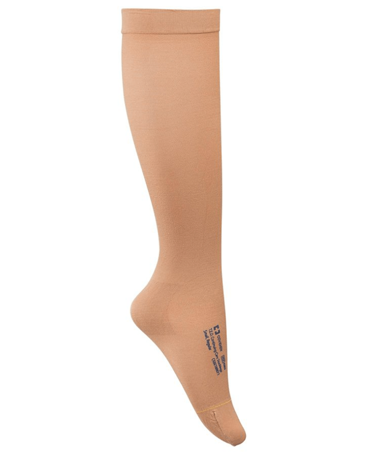 TED Knee High Anti-Embolism Compression Stockings Baige M / Regular /  Closed Toe