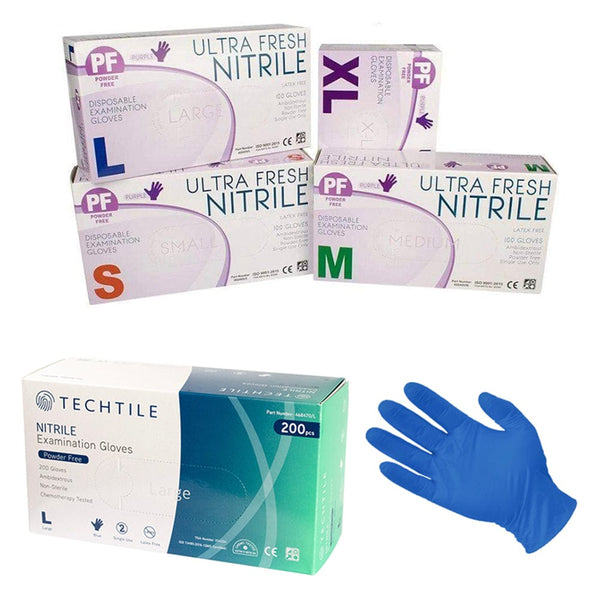 Ultra Health Nitrile Gloves Ultra Fresh / Techtile Powder Free Nitrile Gloves