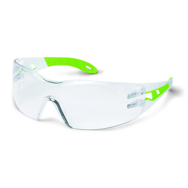 UVEX Safety Glasses Clear / 80%+ / White Lime / SV Excellence UVEX Pheos Eye Protection Spectacles