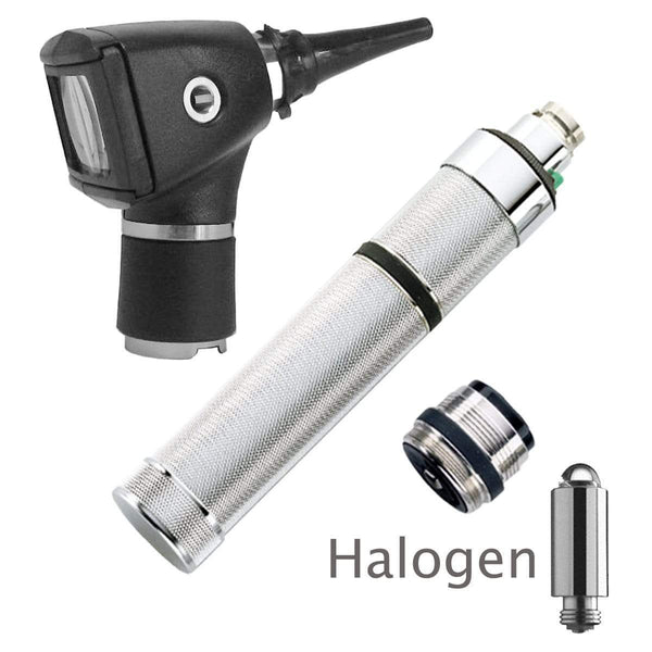 Welch Allyn Otoscopes Halogen / Set with Set Rechargeable Convertible Handle Welch Allyn 3.5V Otoscope Heads