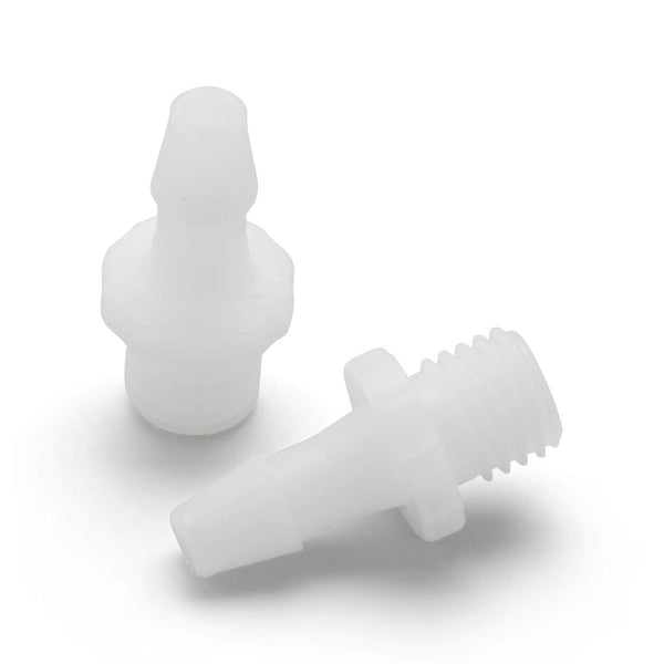Welch Allyn Tubing and Connectors Without / Without / Plastic Screw Type Connector w/Female-Luer on Screw End and Barbed Opposite End Welch Allyn FlexiPort Fittings Connectors