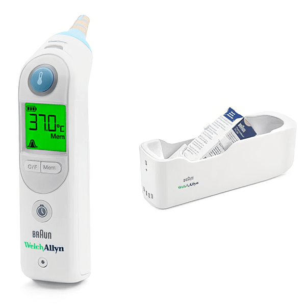 Welch Allyn Tympanic Ear Thermometers Welch Allyn Pro 6000 Thermoscan Ear Thermometer with Cradle