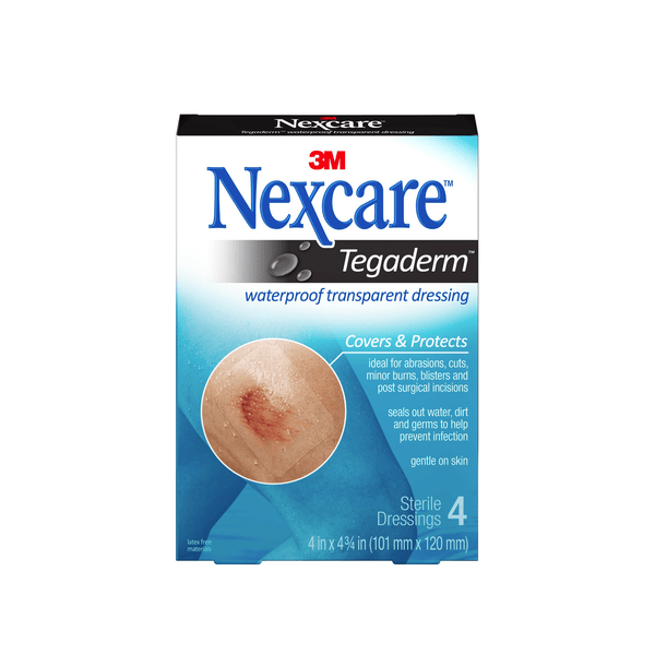 3M Healthcare Waterproof Dressings Small / 60mm x 69mm 3M Nexcare Tegaderm Waterproof Transparent Dressings